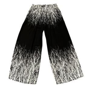 Elegant Black and White Swim Coverup Pants